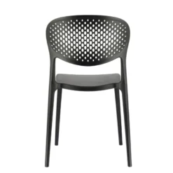 Abby Connubia® Chaise de jardin empilable en polypropylène recyclé avec dossier microperforé