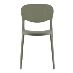 Abby Connubia® Chaise de jardin italienne empilable en polypropylène recyclé sans accoudoirs