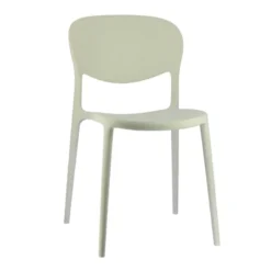 Abby Connubia® Chaise de jardin italienne empilable en polypropylène recyclé sans accoudoirs