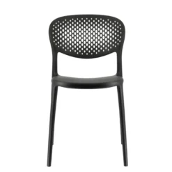 Abby Connubia® Chaise empilable en polypropylène recyclé avec dossier microperforé