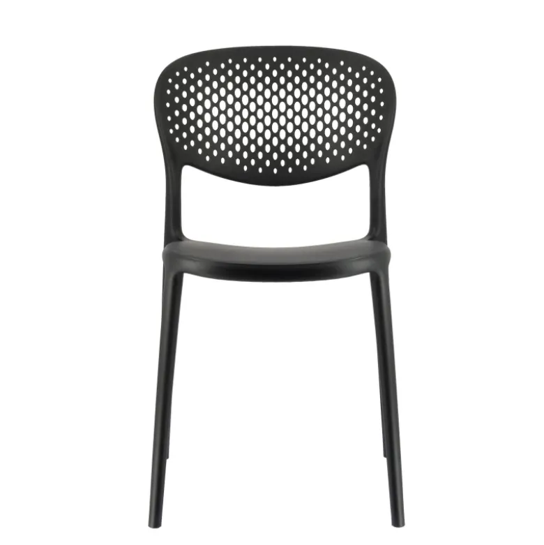 Abby Connubia® Chaise empilable en polypropylène recyclé avec dossier microperforé