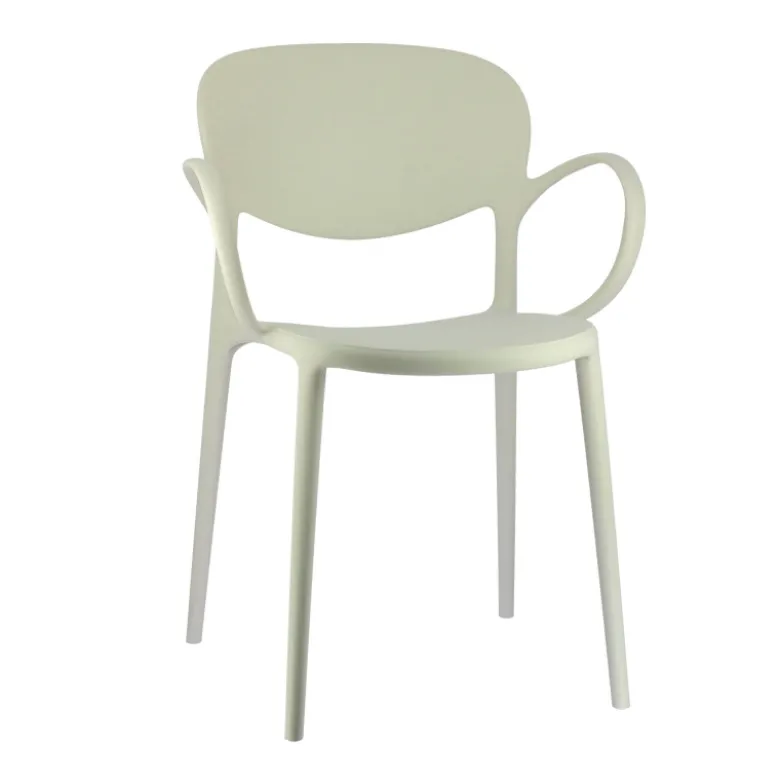 Abby Connubia® Fauteuil de jardin empilable en polypropylène recyclé