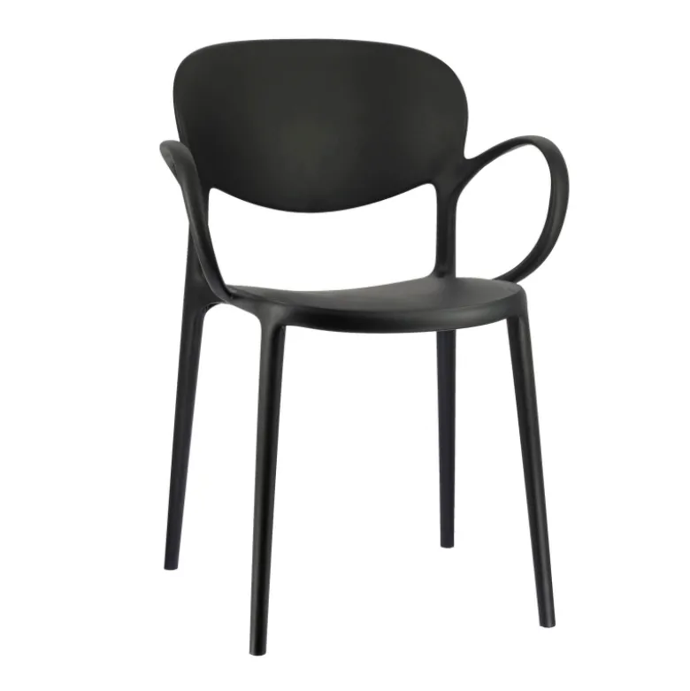 Abby Connubia® Fauteuil de jardin empilable en polypropylène recyclé