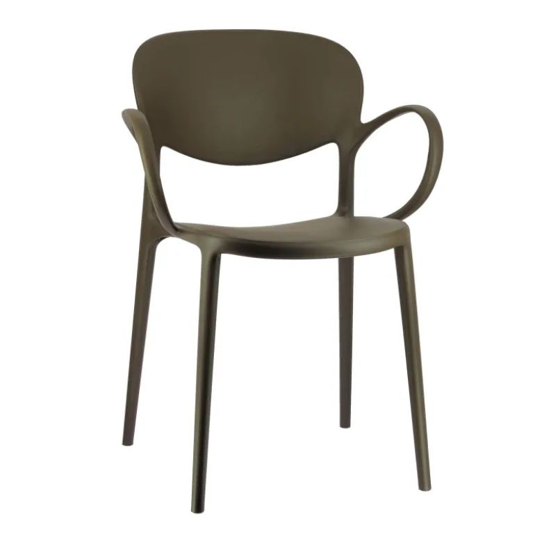 Abby Connubia® Fauteuil de jardin empilable en polypropylène recyclé