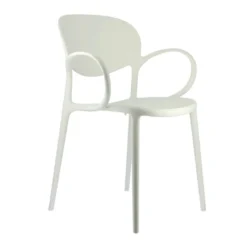 Abby Connubia® Fauteuil italien empilable en polypropylène recyclé