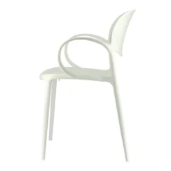 Abby Connubia® Fauteuil italien empilable en polypropylène recyclé