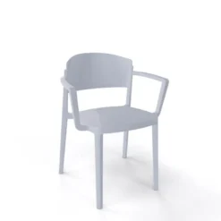 Abuela B Chaise de jardin avec accoudoirs empilable en technopolymère