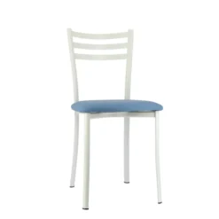Ace 1320 Chaise de cuisine en métal avec assise en simili rembourrée