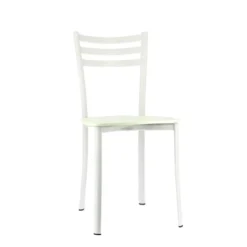 Ace 1320 Chaise de cuisine en métal et assise bois