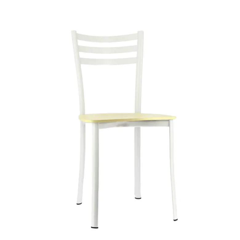 Ace 1320 Chaise de cuisine en métal et assise bois