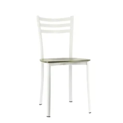 Ace 1320 Chaise de cuisine en métal et assise bois
