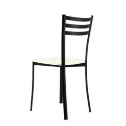 Ace 1320 Chaise de cuisine en métal et assise bois