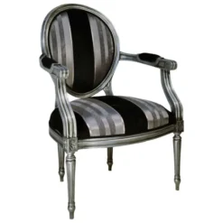 Adrien Fauteuil Louis XVI médaillon revisité fabrication française