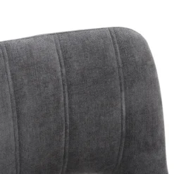 AgatheChaise cosy en tissu avec pieds en métal noir
