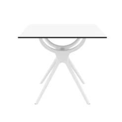 Air Table carrée petit espace en stratifié et polypropylène