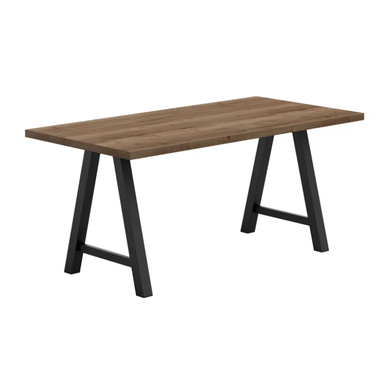 Alegro Table snack rectangulaire en stratifié avec pieds en forme de tréteau
