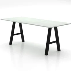 Alegro XL Grande table snack rectangulaire avec pieds en forme de tréteau