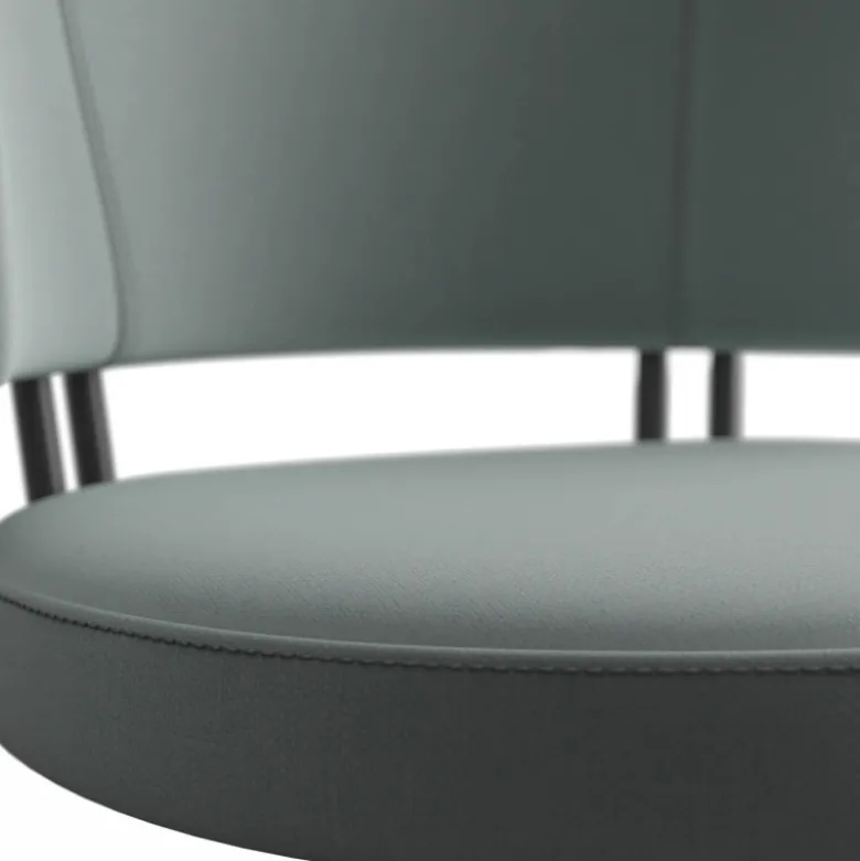 Allure Tabouret snack design pivotant en tissu