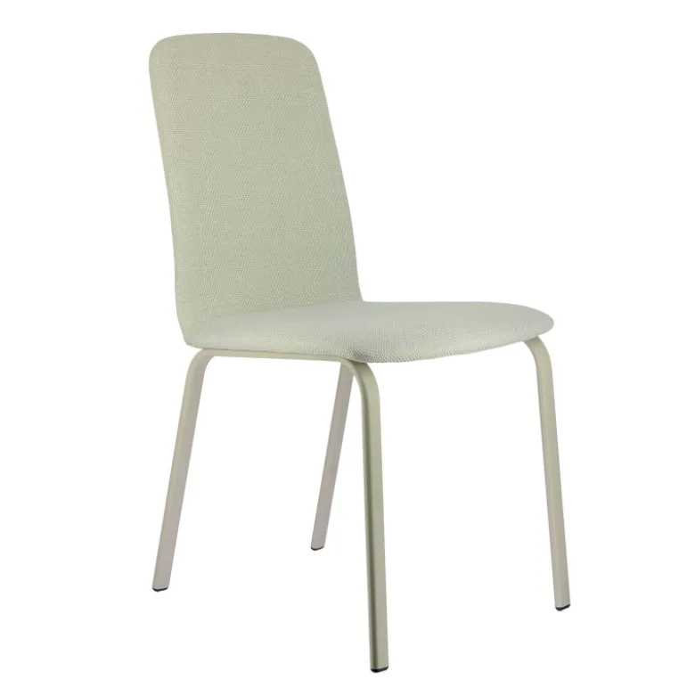 Altea Chaise en tissu et pieds en métal