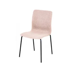 Amelie Chaise en tissu et pieds en métal
