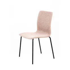 Amelie Chaise en tissu et pieds en métal