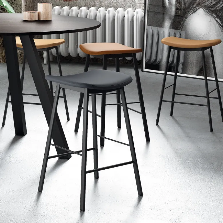 Ami Tabouret snack en tissu sans dossier fabriqué en Belgique