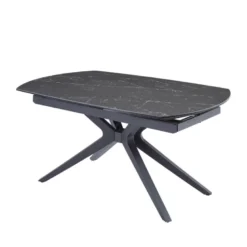 AngèleTable moderne extensible en céramique pieds métal
