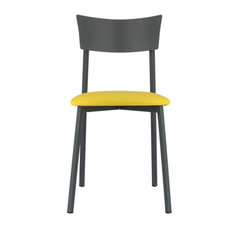 Anémone Carrier ® Chaise de cuisine contemporaine en métal fabriquée en France