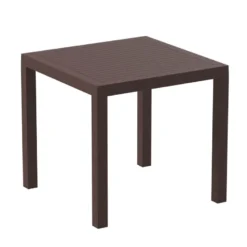 Ares Table de terrasse carrée en résine