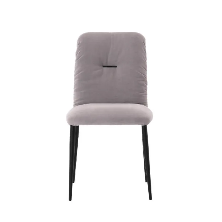 Aura Mobitec® Chaise moderne en tissu et pieds métal