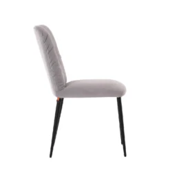 Aura Mobitec® Chaise moderne en tissu et pieds métal