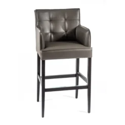 BarDiem 2 Tabouret de bar en synthétique et bois