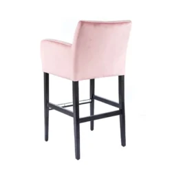 BarMoritzTabouret de bar en tissu avec accoudoirs