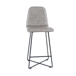 BarPandora diamant Tabouret snack design rembourré avec pieds filaires en métal noir
