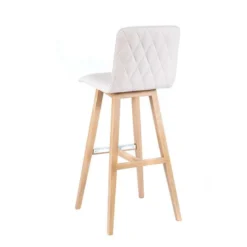 BarPlaza diamant Tabouret de bar scandinave avec pieds en bois
