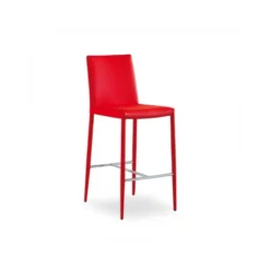 Beo Tabouret contemporain italien en cuir