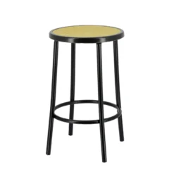 Bistro Tabouret bistrot sans dossier assise imitation cannage fabriqué en France