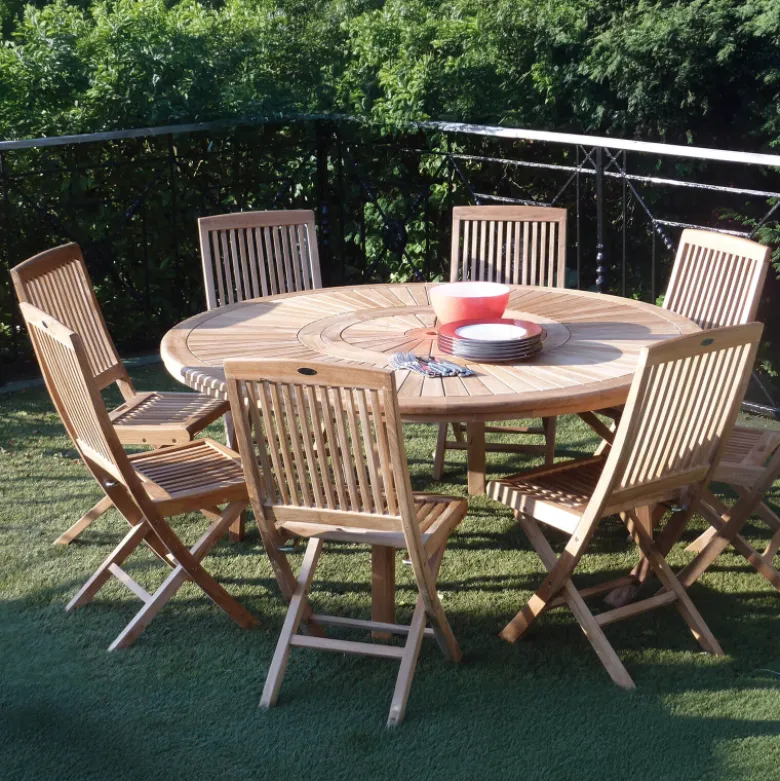 BodiniChaise de jardin pliante en teck massif