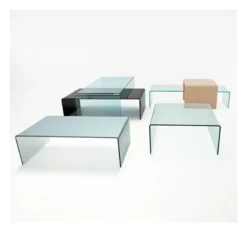 Bridge Sovet® Table basse moderne rectangulaire en verre