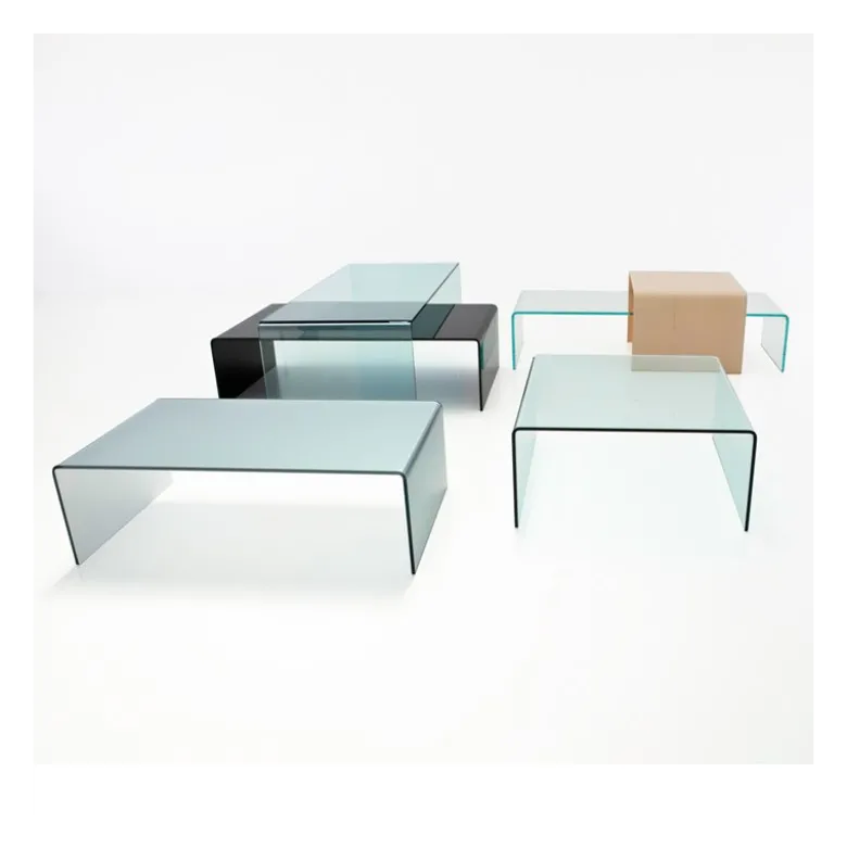 Bridge Sovet® Table basse moderne carrée en verre