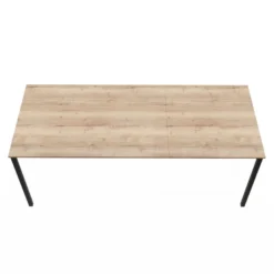 Cabrio Table snack rectangulaire extensible en stratifié fabriquée en Belgique