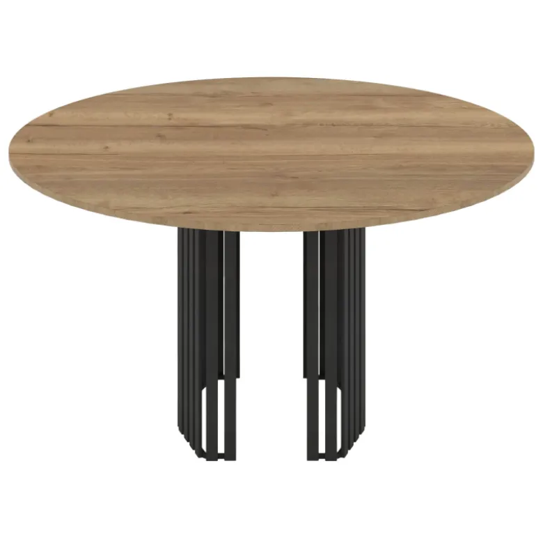 Canvas Table design ronde avec pied central en métal