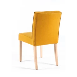 Carpe 2 Chaise matelassée en tissu et bois