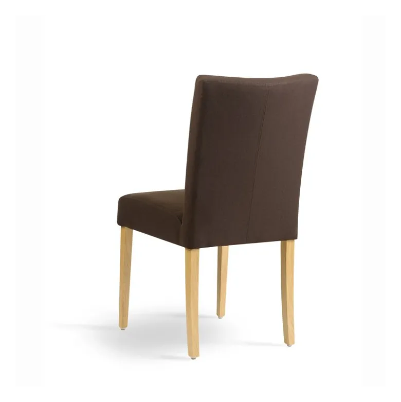 Carré Chaise Mobitec® en tissu et pieds en bois dossier piqué