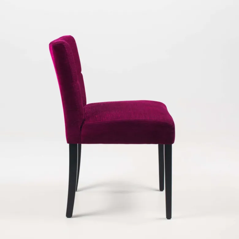Carré Mobitec® Chaise rembourrée en bois et tissu