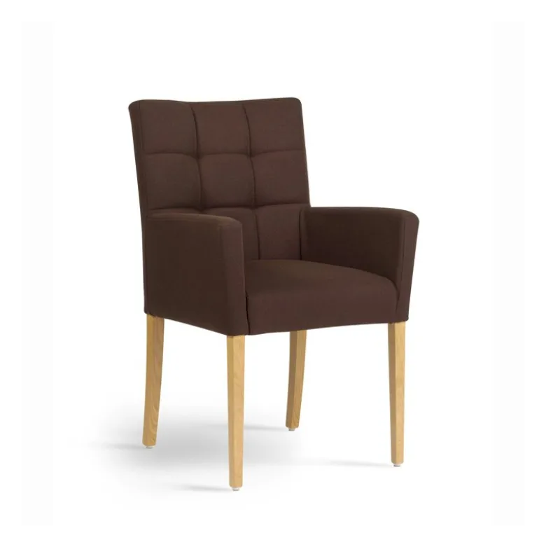 Carré Mobitec® Fauteuil de salon contemporain en bois et tissu