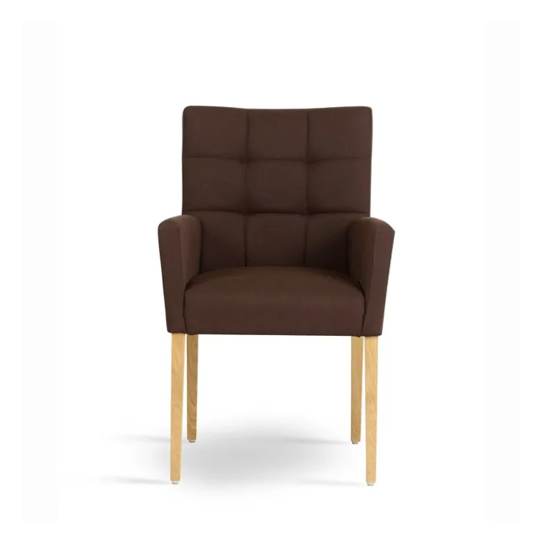 Carré Mobitec® Fauteuil de salon contemporain en bois et tissu