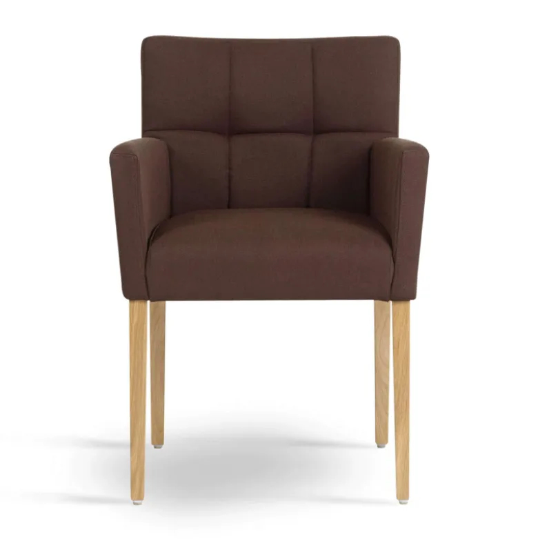 Carré Mobitec® Fauteuil de séjour en bois et tissu