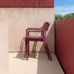Cassia Fauteuil de jardin empilable en polypropylène