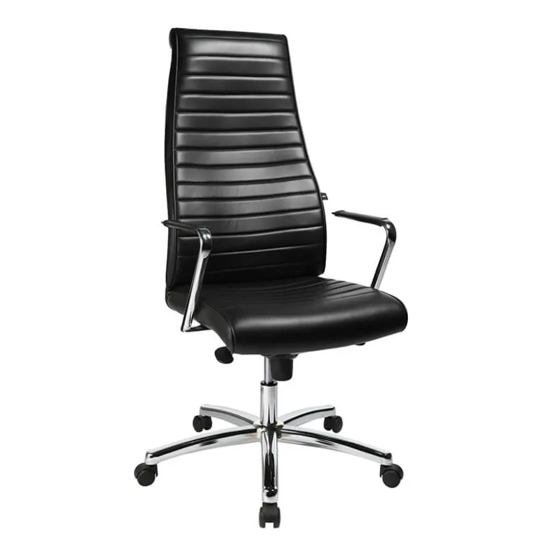Chairman X Fauteuil de direction réglable en hauteur en cuir
